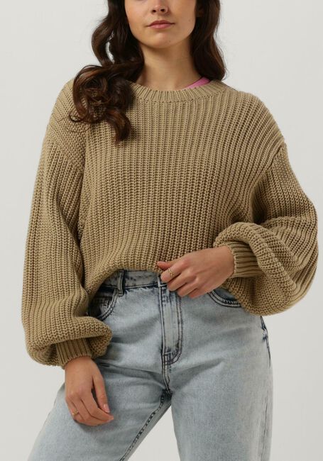 Khaki PENN & INK Trui S23B196 - large