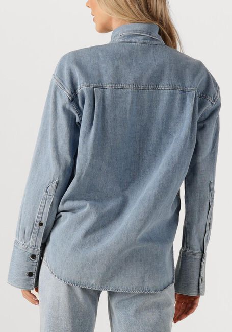 Blauwe CLOSED Blouses SCARFF SHIRT - large