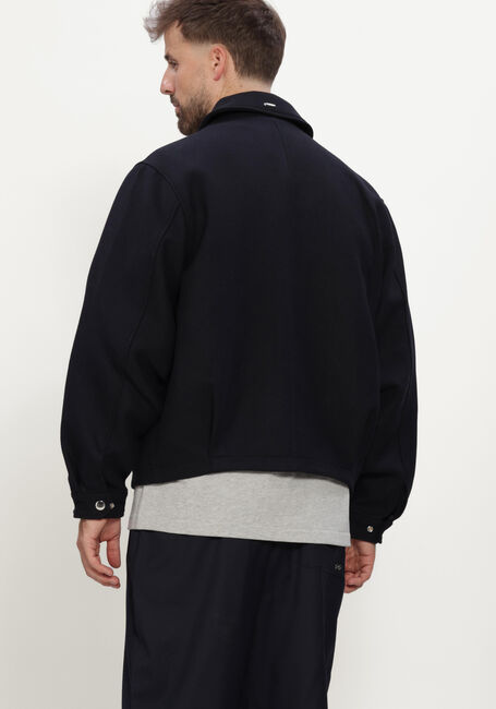 Donkerblauwe NEW AMSTERDAM SURF ASSOCIATION Jack WOOL COACH JACKET - large