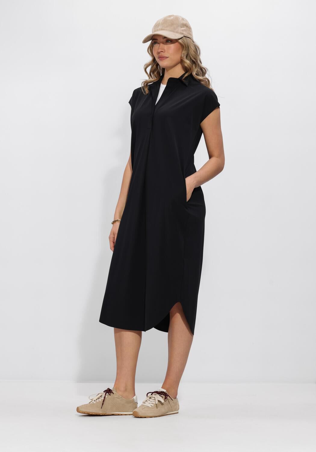 Penn & Ink Maxi Jurk Dames Dress, Maat: 38, Kleur: Zwart afbeelding 1