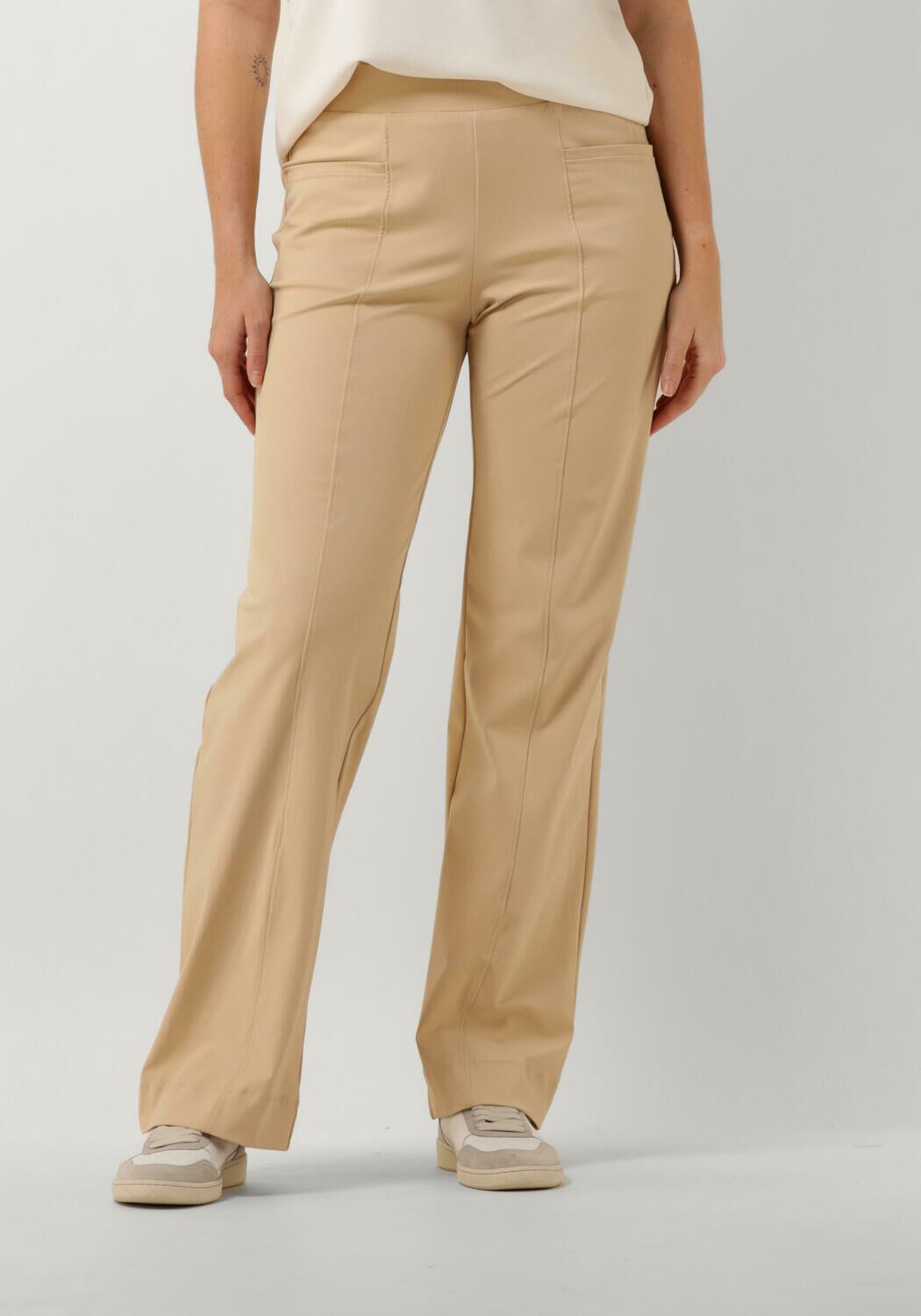 Aime Balance Pantalon Dames Gwen Pants, Maat: XXL, Kleur: Beige afbeelding 1