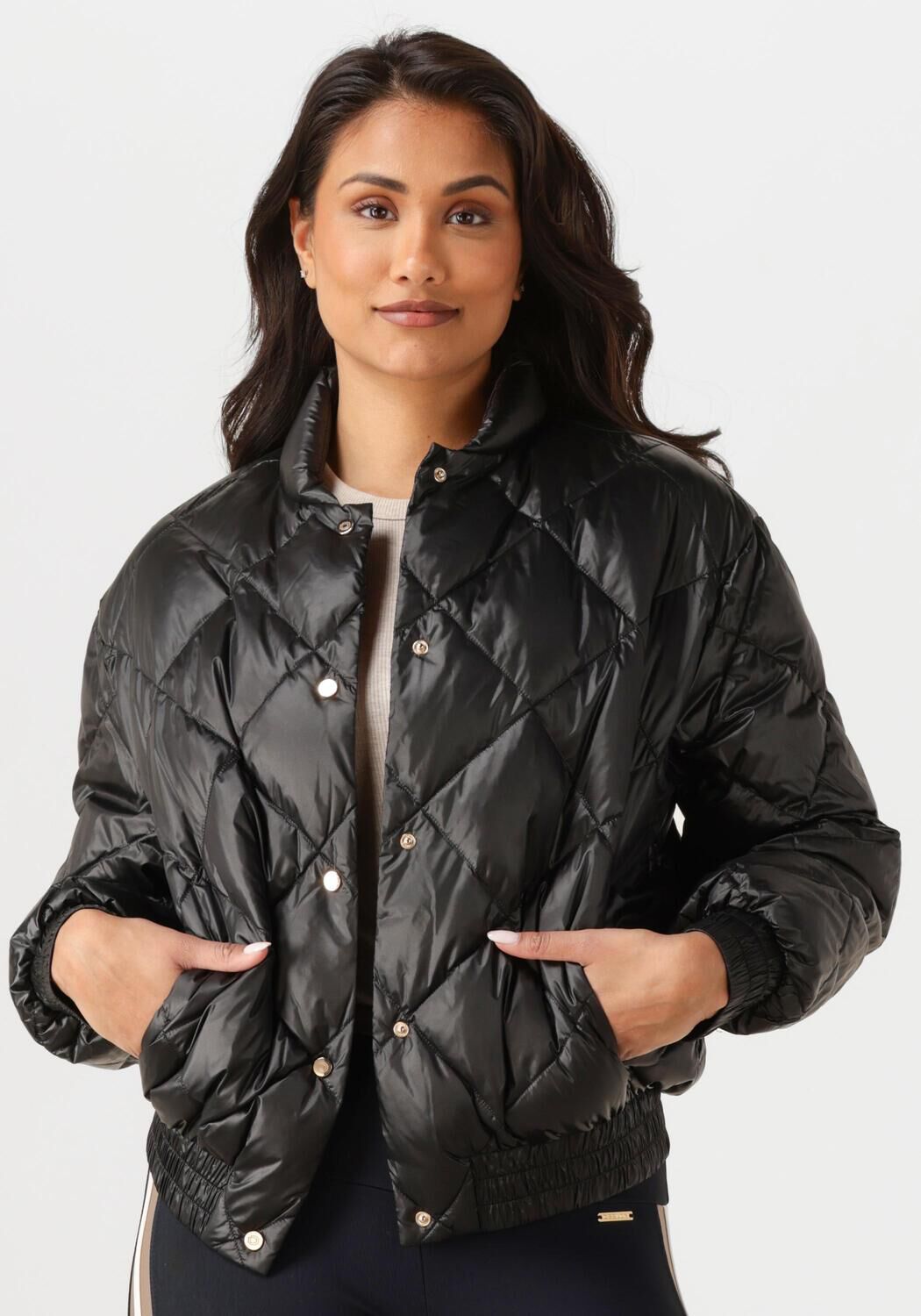 Deblon Sports Gewatteerde Jas Dames Scarlet, Maat: L, Kleur: Zwart