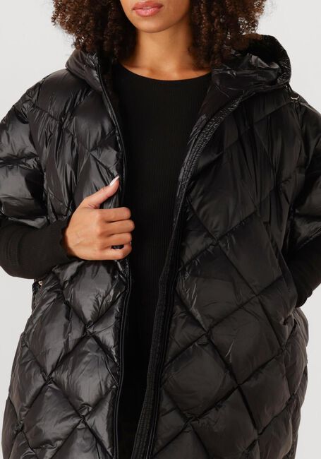 Zwarte DEBLON SPORTS Gewatteerde jas CARICE CAPE - large