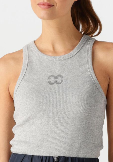 Lichtgrijze CO'COUTURE Top SAHARACC EMBROIDERY TANK TOP - large