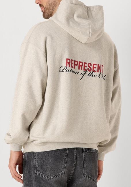 Grijze REPRESENT Sweater PATRON OF THE CLUB HOODIE - large