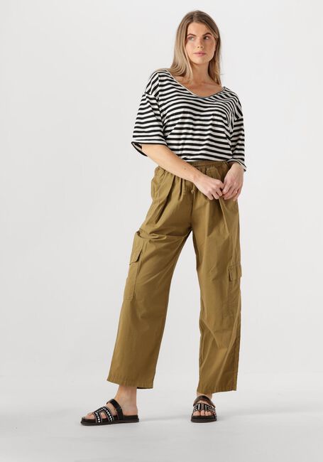 Witte PENN & INK Top T-SHIRT STRIPE - large