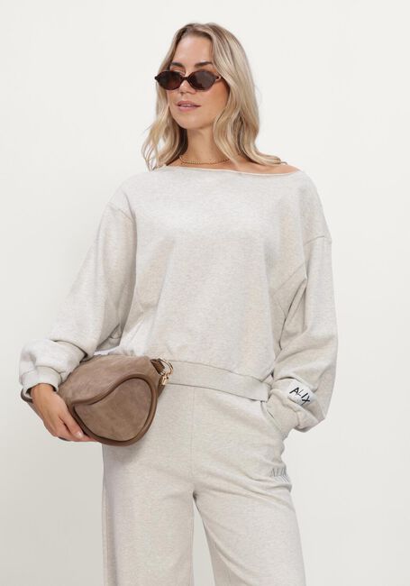 Grijze ALIX THE LABEL Truien/vesten LADIES KNITTED BADWING SWEATER - large