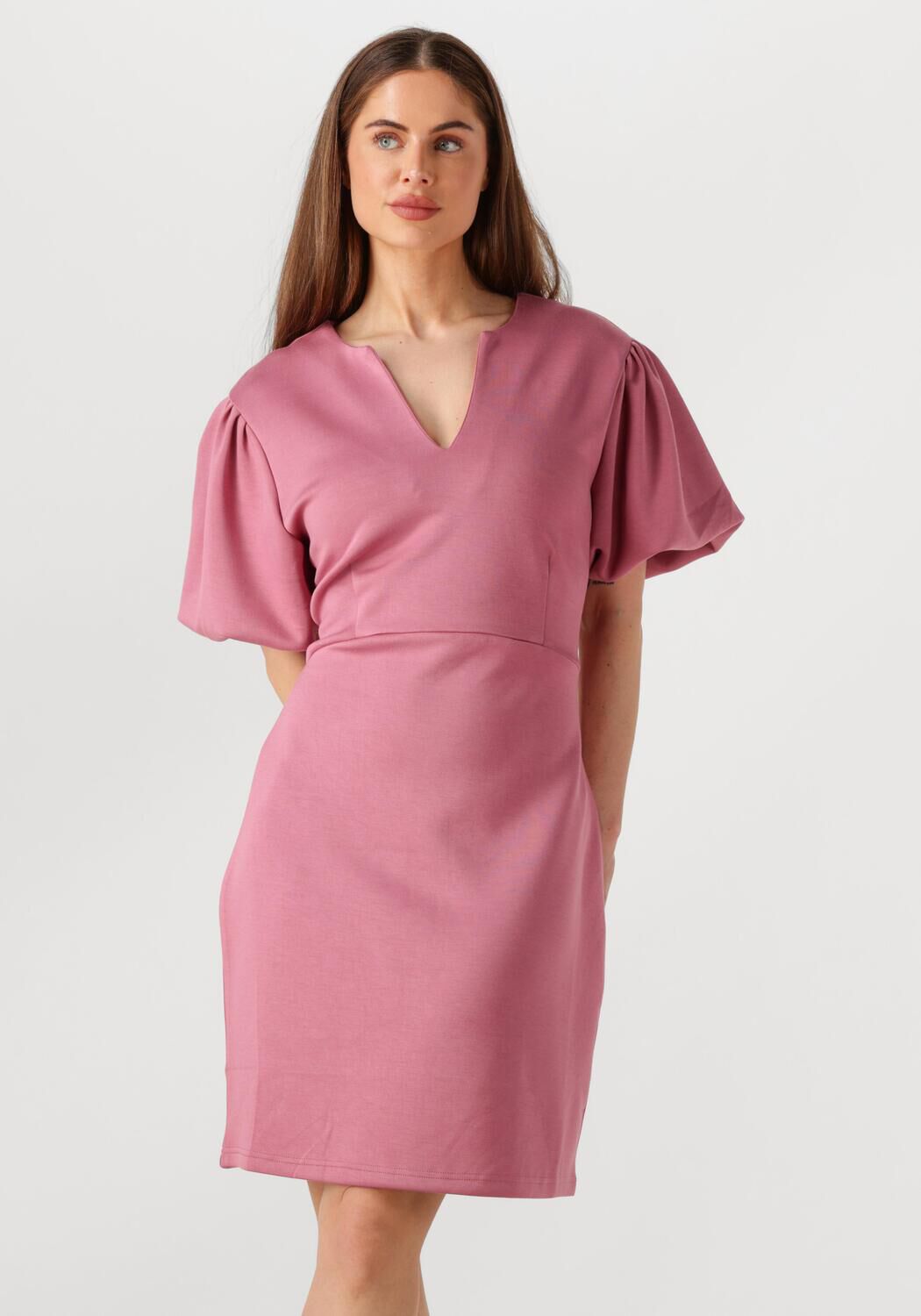 AAIKO Mini Jurk Dames Kyra Vis 436, Maat: L, Kleur: Roze