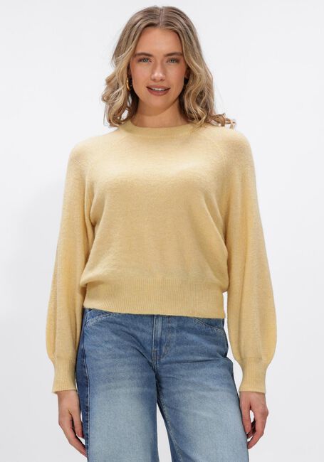 Gele CO'COUTURE Trui RONAN O-KNIT - large