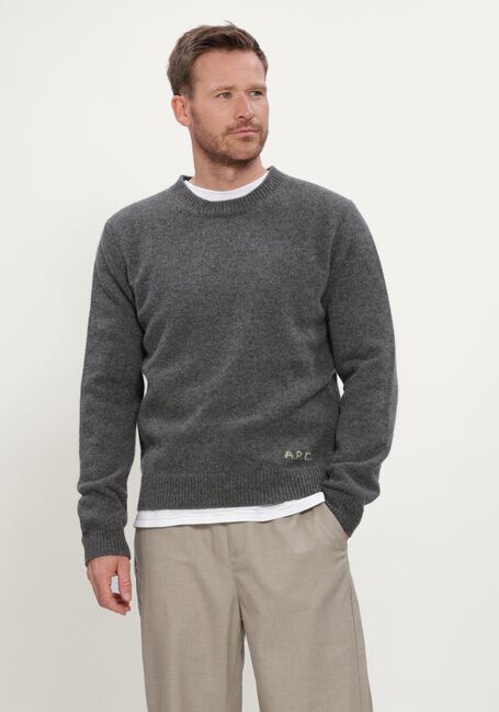 Donkergrijze APC Trui PULL EDMOND - large