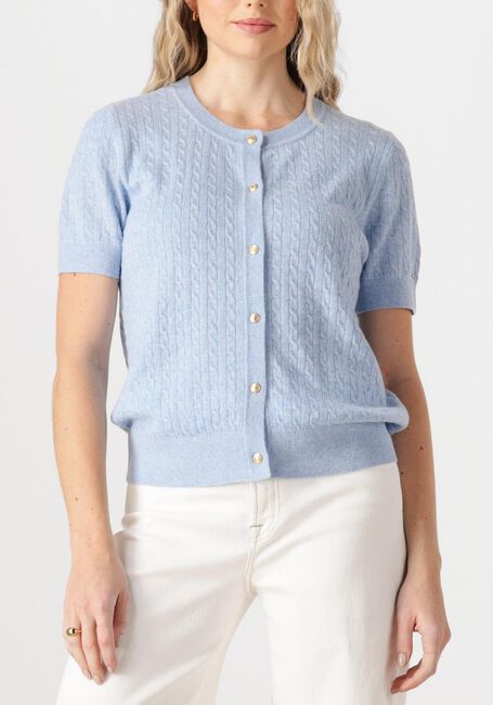 Blauwe TOMMY HILFIGER Top MINI CABLE C-NK CARDI SS - large
