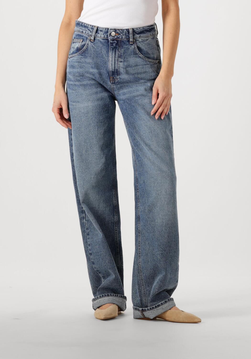 Co'Couture Straight Leg Jeans Dames New Vikacc Ll Jeans, Maat: L, Kleur: Blauw