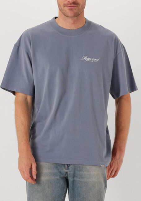 Blauwe REPRESENT T-shirt OWNERS CLUB SCRIPT T SHIRT - large