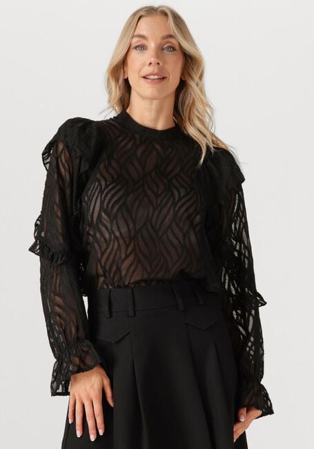 Zwarte CO'COUTURE Blouses ROCHELLE FRILL BLOUSE - large