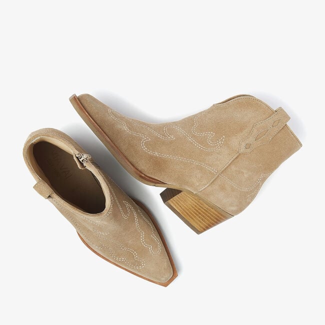 Beige VIA VAI Enkellaarsjes DO OLIVIA - large