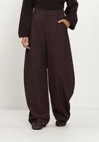 Bruine GESTUZ Broeken GZLAVANA HW PANTS