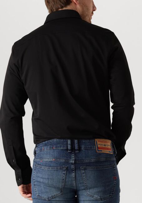 Zwarte PROFUOMO Klassiek overhemd SHIRT X-CUTAWAY JAPANESE KNITTED - large
