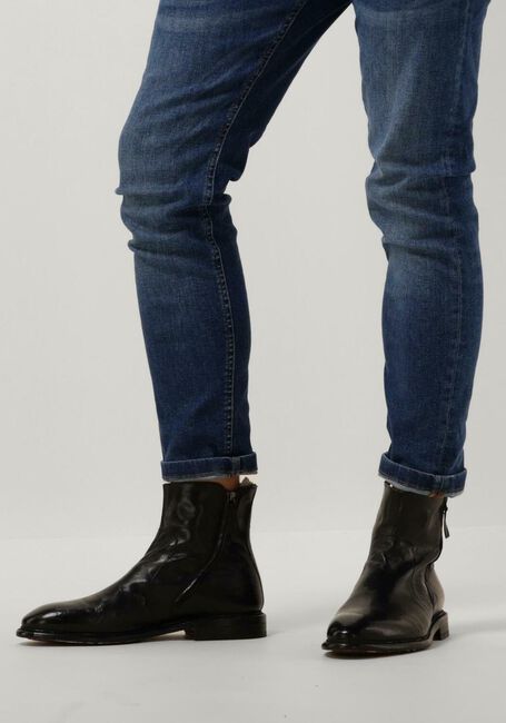 Zwarte CORDWAINER Enkellaarsjes 23019 - large