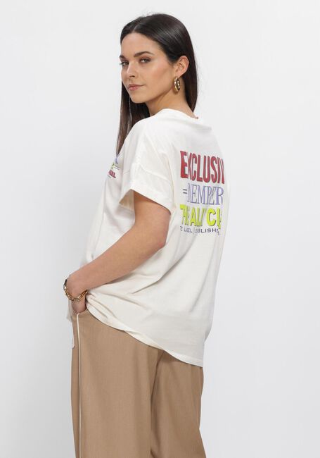 Ecru ALIX THE LABEL T-shirt LADIES KNITTED ALIX CLUB T-SHIRT - large