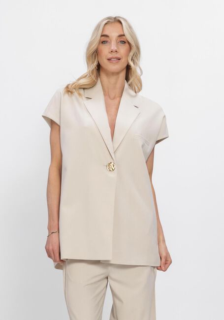 Ecru SECOND FEMALE Truien/vesten BLANCA WAISTCOAT - large
