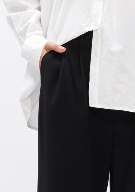 Zwarte ALIX THE LABEL Wijde broek LADIES WOVEN BAGGY PANTALON - large