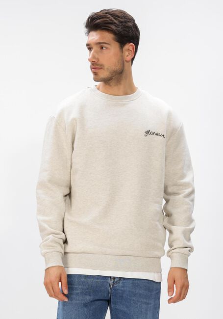Grijze FLANEUR Sweater SIGNATURE SWEATER - large