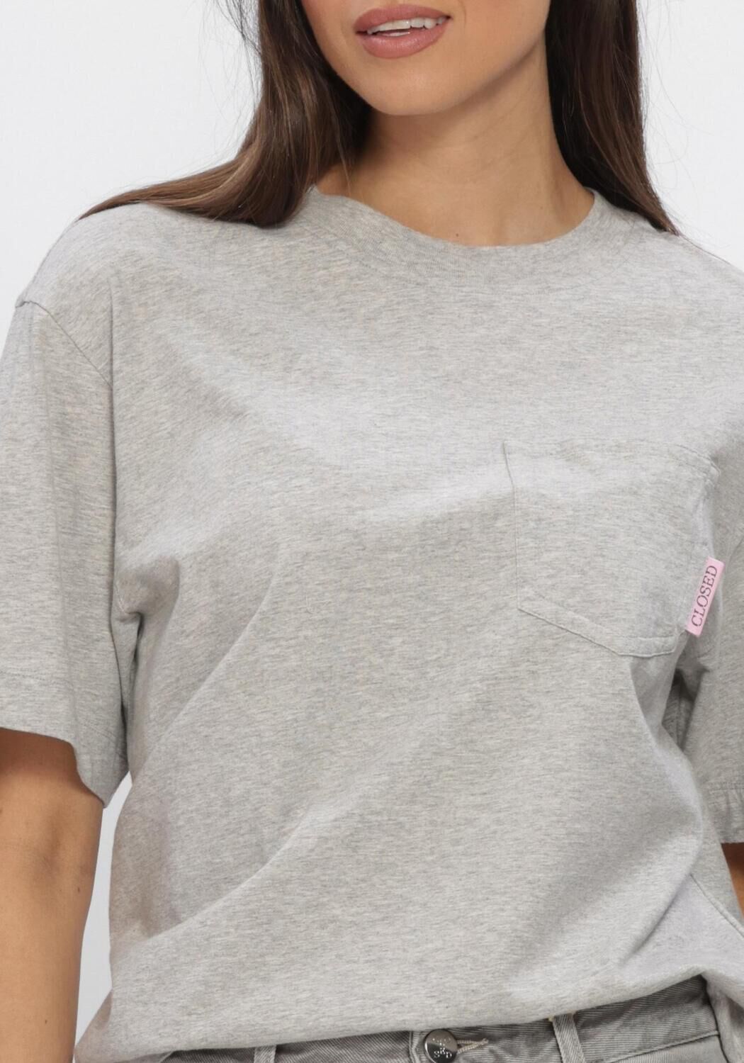 Grijze CLOSED T-shirt RELAXED T SHIRT - large