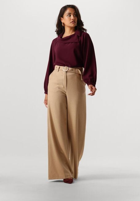 Zand CAROLINE BISS Wijde broek 4531 - large