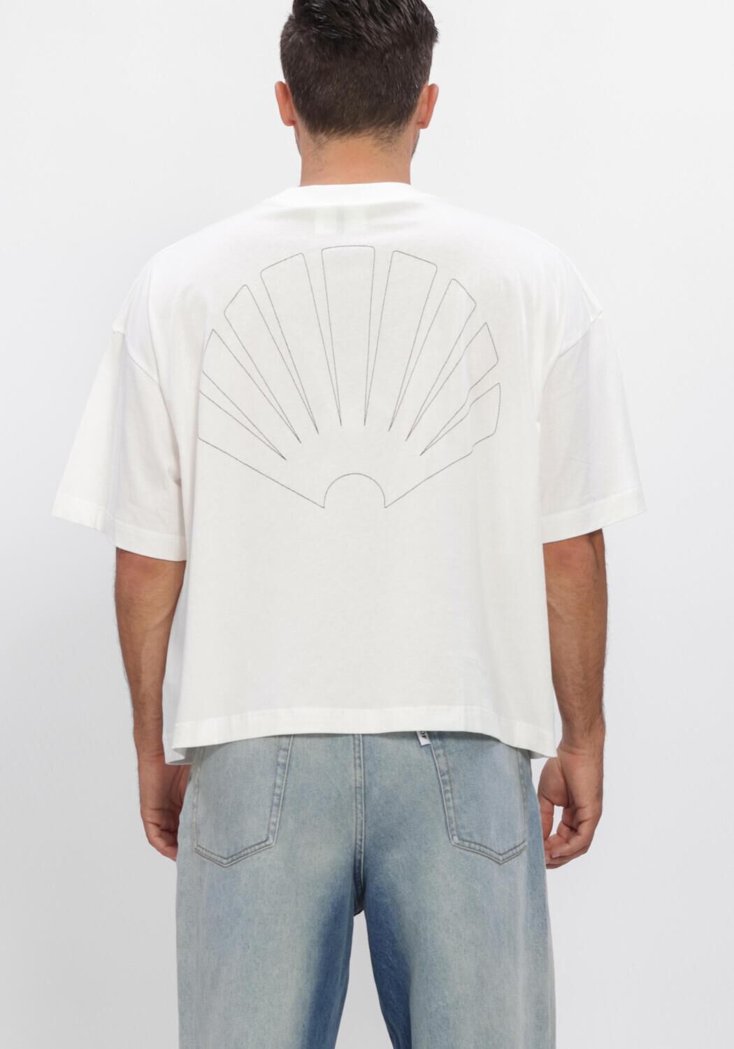 Witte NEW AMSTERDAM SURF ASSOCIATION T-shirt BIG LOO TEE - large