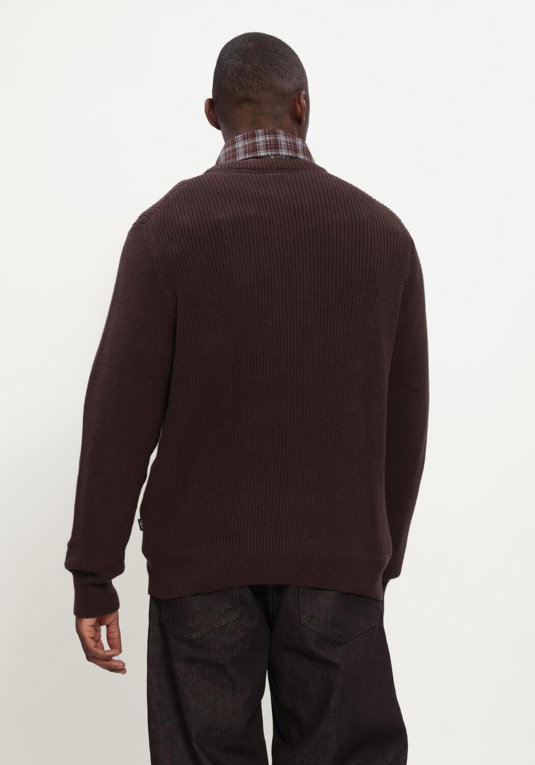 Bruine LES DEUX Trui RIB CREWNECK KNIT - large