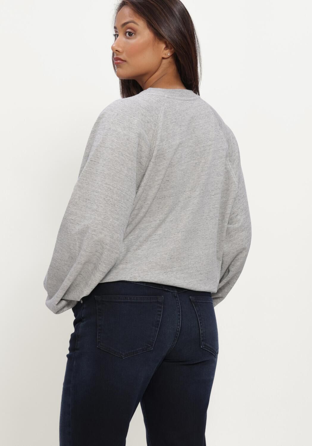 Grijze CLOSED Sweater RAGLAN SWEATSHIRT - large