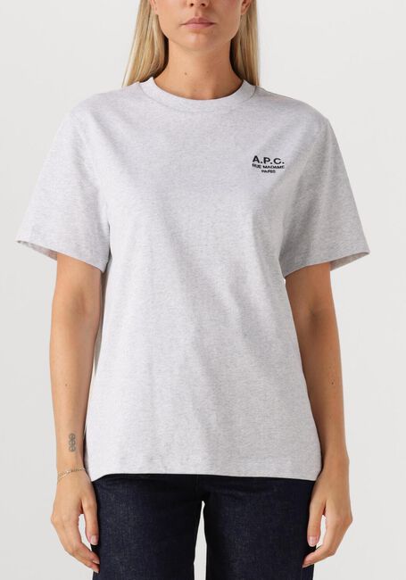 Grijze APC T-shirt T-SHIRT STANDARD RUE MADAME GOTS - large