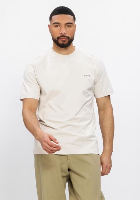 Beige GENTI T-shirt T-SHIRT SS 1223 - large