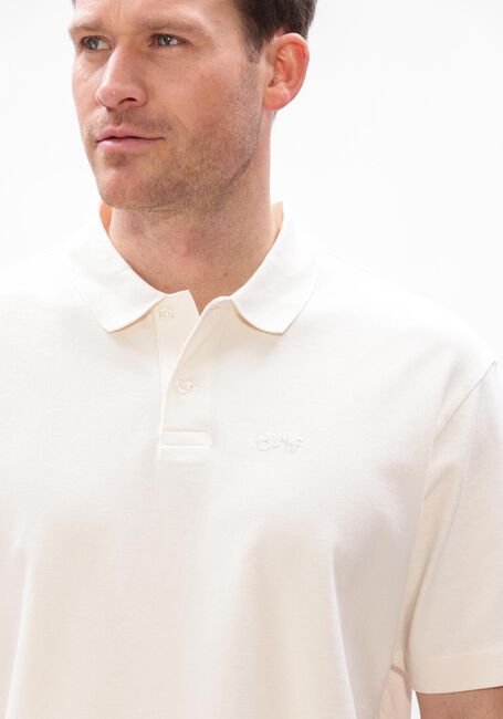 Witte OLAF HUSSEIN T-shirt SIGNATURE PIQUE POLO - large