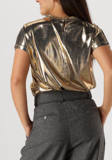 Gouden MOS MOSH T-shirt NIVOLA O-NECK METALLIC TEE - large