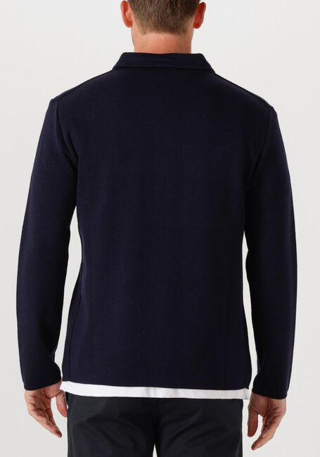 Donkerblauwe LARDINI Overshirt GIACCA MAGLIA UOMO - large