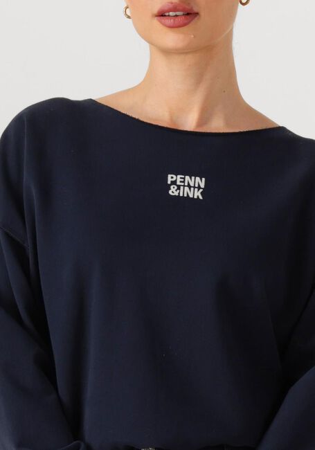Blauwe PENN & INK Trui SWEATER W25F1703 - large