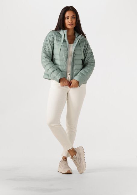 Groene WOOLRICH Leren jas QUILTED HOODED JACKET - large