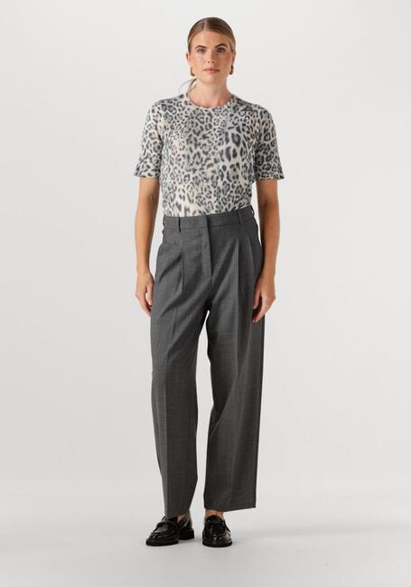 Grijze CAMBIO Pantalon EMELIE TRACK GALON MIT WORDING - large