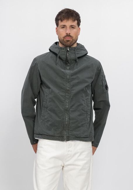 Grijze CP COMPANY Jack MICRO-REPS HOODED LENS JACKET - large