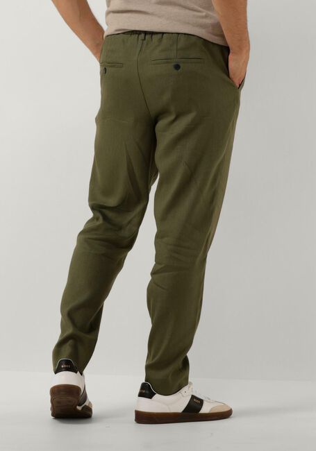 Groene PLAIN Chino THEO PL LINEN - large