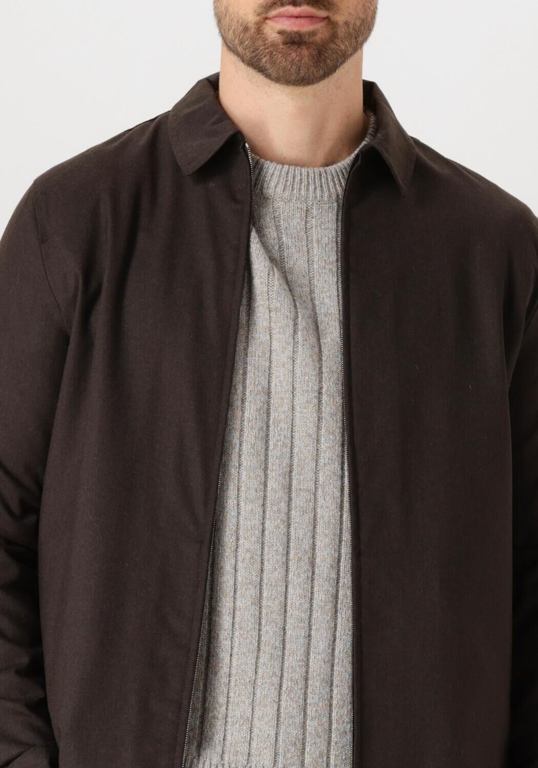 Bruine VALENZA Overshirts COMBAT WOOL OVERSHIRT - large