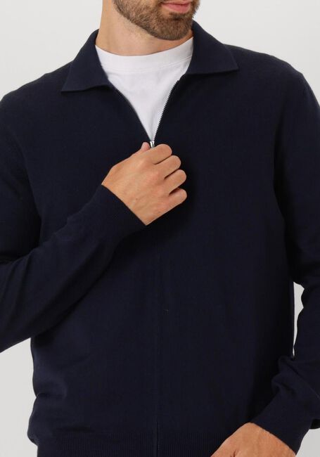 Blauwe GRAN SASSO Truien/vesten JACKET ZIP - large