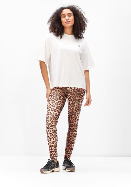 Multi ALIX THE LABEL Legging LADIES KNITTED LEOPARD LEGGING - large