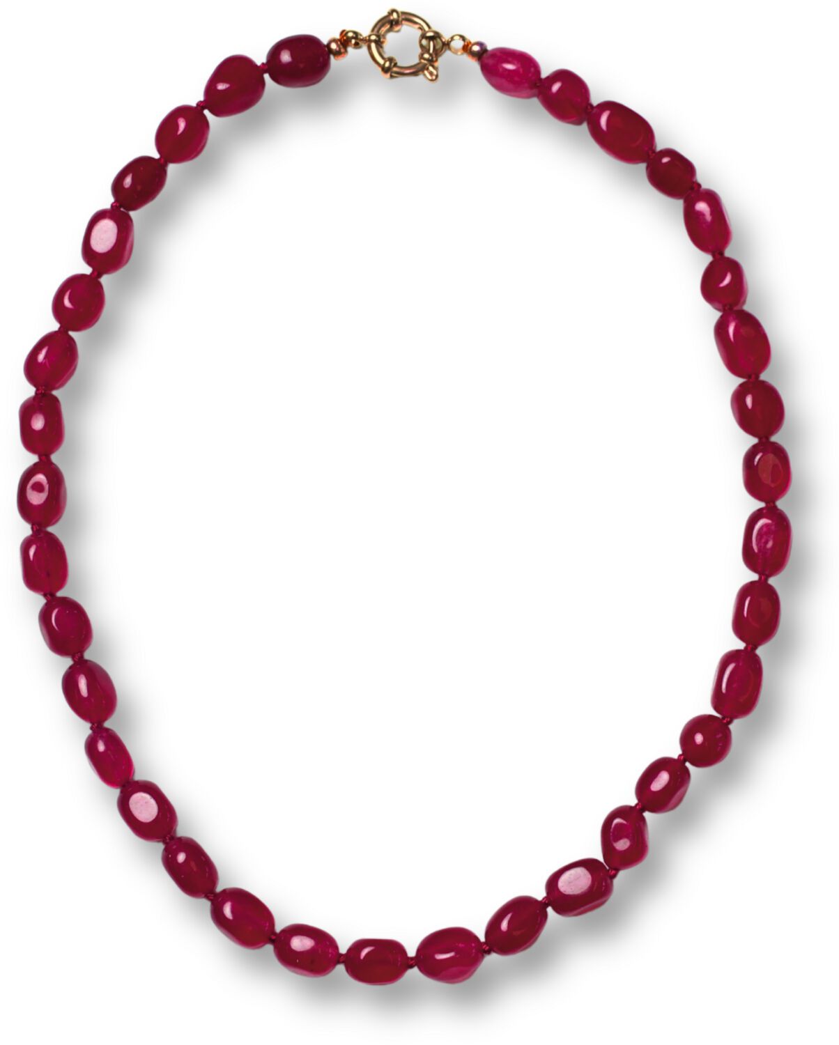 Bonnie Studios Ketting Dames Bobby Burgundy Necklace, Kleur: Rood afbeelding 1