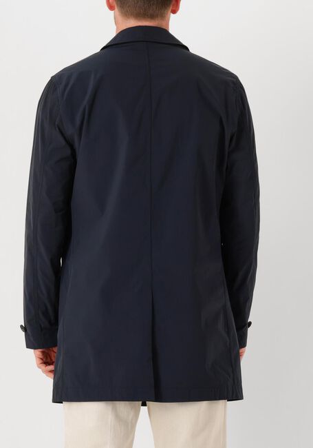 Donkerblauwe WOOLRICH Regenjas CITY CARCOAT - large