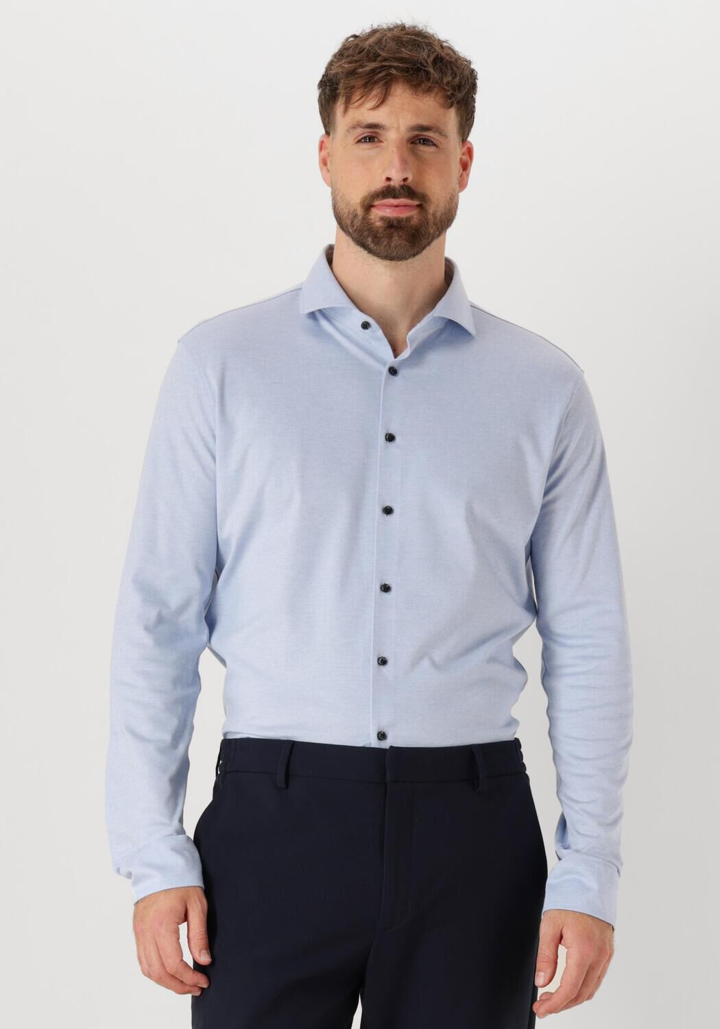 Desoto Luxury Business Overhemd Heren Luxury Hai 1/1, Maat: 38, Kleur: Blauw