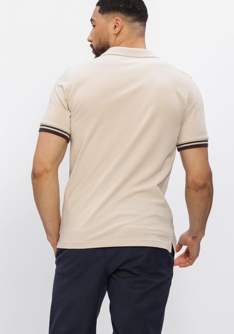 Beige FAY Polo POLO SENZA BT. PIQUET STR. STRIPES - large