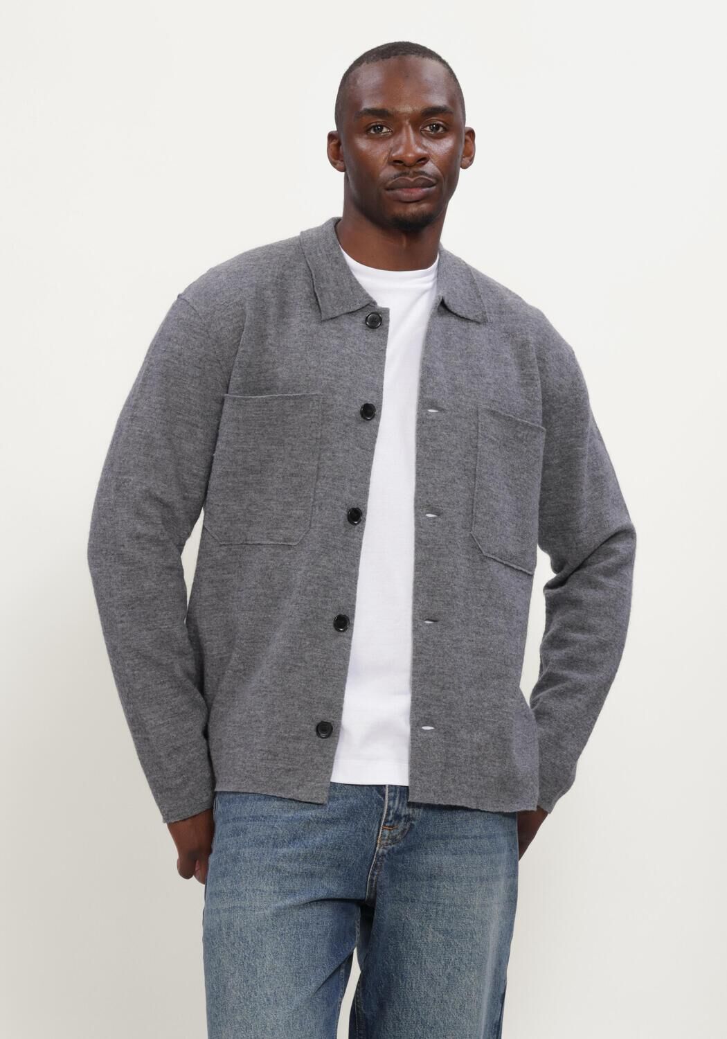 Grijze NN.07 Vest JONAS 6398 - large