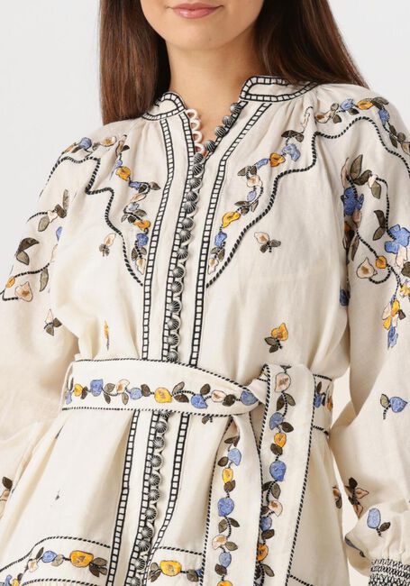 Ecru SCARLETT POPPIES Mini jurk FIUCCI SHORT DRESS - large